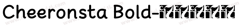 Cheeronsta Bold字体转换
